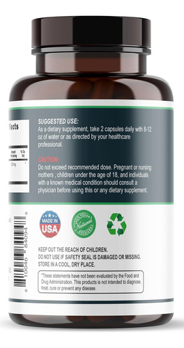 Carbon Activado Organico Capsulas - Unidad a $1182
