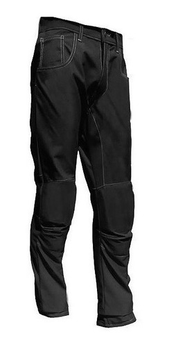 Pantalon Jean Softshell T/ Impermable Protecciones Fas Motos