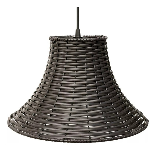 2 Pendentes Junco Chapéu Chinês Luminária Lustre Fio 2m