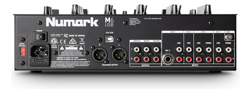 Mezclador Scratch De 3 Canales Para Djs M6 Usb Black - Numar