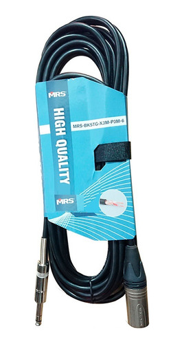 Cable Mrs Bkstg-x3m-p3m-6 Balanceado Xlr Macho/plug Trs 6m 