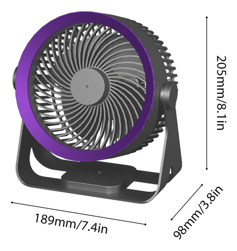 P Ventilador De Escritorio, Circulador De Mesa, Silencioso,