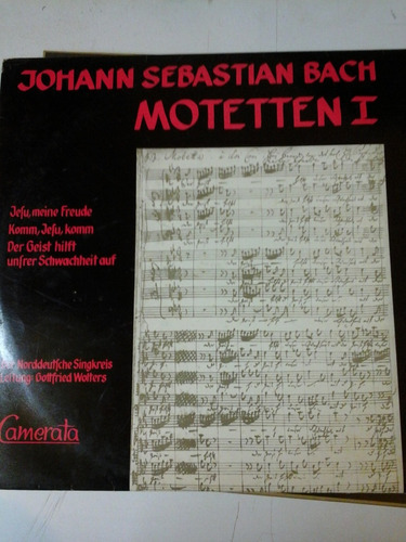 Vinilo 4130 - Motetten I - Johann Sebastian Bach  