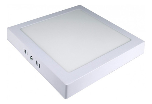  Lampara Panel Led 24w Superficial Cuadrada Luz Fria