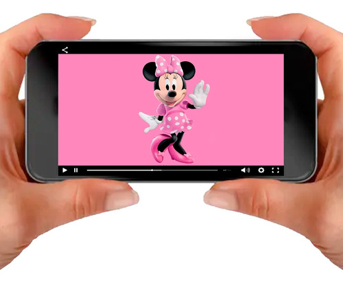 Tarjeta Video Invitación Digital De Minnie Mouse