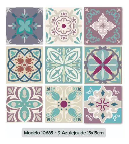 Azulejos Adhesivos Vinilos Decorativos Cocina Azul Y Blanco