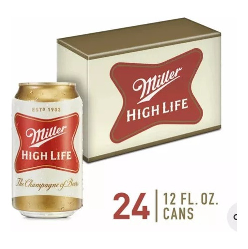 Cerveja Miller High Life - 48u 355ml 4.6% Lata