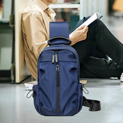 Js Bolso De Pecho Para Hombre, Tipo Bandolera, Moderno, Azul
