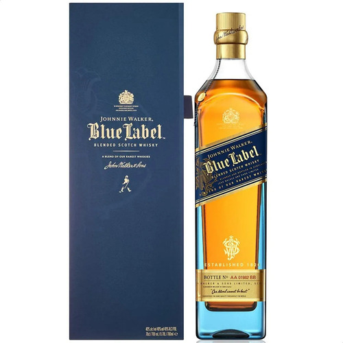 Whisky Johnnie Walker Blue Label Estuche 750ml