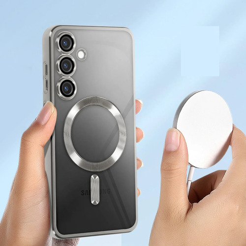 Protector Para Samsung S20fe Iman Para S20 Fe Camara Funda Plateado S20 Fe