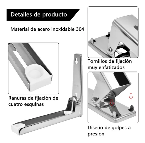 Estante para horno microondas de acero inoxidable 304, soporte de montaje  en pared para horno de microondas, soporte universal para microondas, para