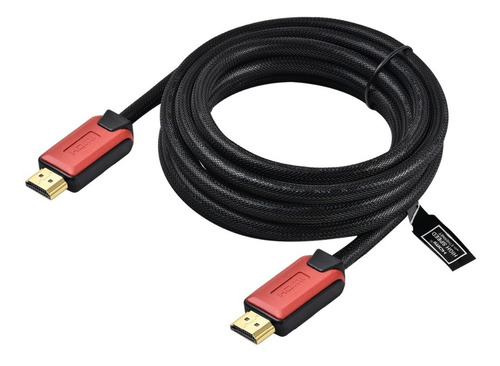 Cabo Hdmi 3m 2.0 4k Ultra Hd 3d 19 Pinos 3 Metros Nylon