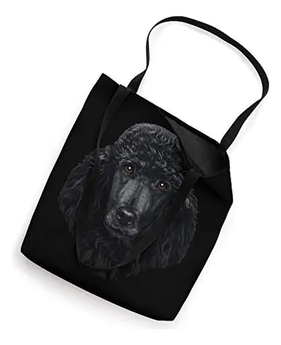 Cara De Perro Caniche Negro Bolsa De Tela