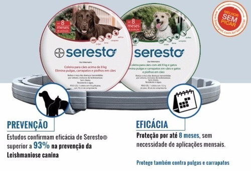 Featured image of post Coleiras Seresto Seresto para gatos apresenta uma efic cia acaricida mata contra infesta es por carra as e uma efic cia repelente impede a alimenta o persistente contra seresto coleira gato 38cm