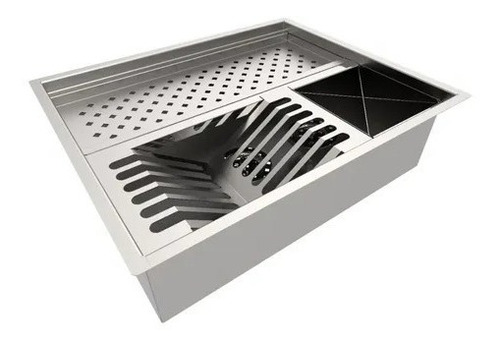 Calha De Louça Inox Pratos Talheres Copos Cozinha