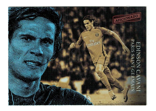 Carta Edinson Cavani Aficionado 2016/17 Panini