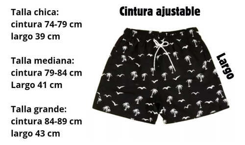 Traje De Baño Blanco Short Para Hombre Nuevo Talla M !