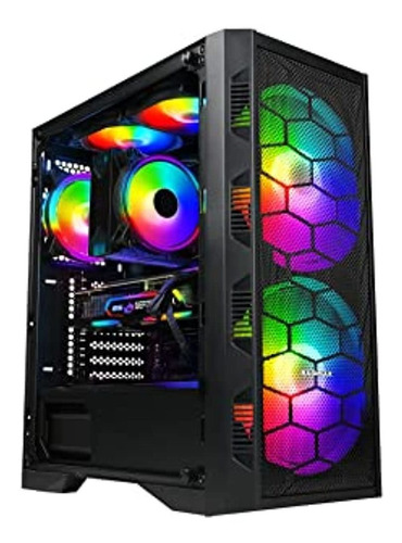 Raidmax X6 Series Ventilador Rgb De Vidrio Templado Atx Estu