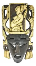 Comprar Máscara De La Fertilidad Madera Kukulcan Maya Artesanía 40cm
