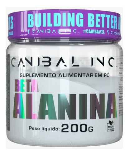 Beta Alanina 200g - 3g Beta Alanina Por Dose - Canibal Inc Sabor Sem Sabor