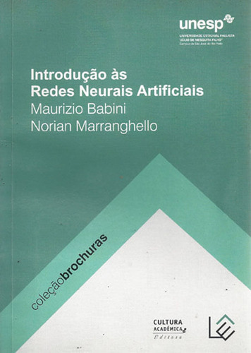 Introdução Às Redes Neurais Artificiais, De Marranghello, Norian. Editora Cultura Acadêmica, Capa Mole Em Português, 2008