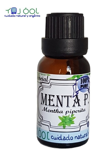 Aceite Esencial Menta P. 100% Puro Natural Orgánico 15ml O