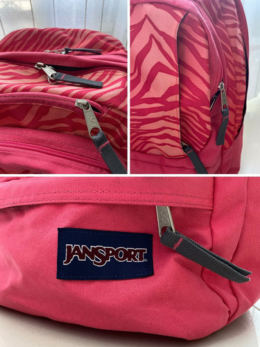 Mochila Jansport Air Cure Rosa Coral Cebra Banfield