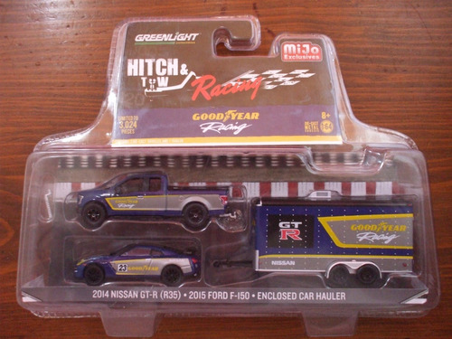 Greenlight Hitch & Tow Goodyear 2014 Gt-r & 2015 Ford F-150