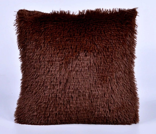 Imagen 9 de 9 de Cojines Rellenos Peludos 45x45cm Importados Extra Suaves
