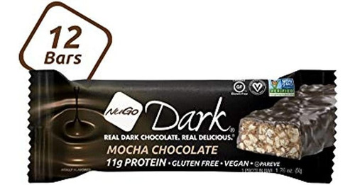 12 Barras De Chocolate 0.39 oz Vegano Proteína, 200 Calorías