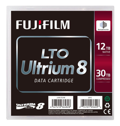 Fita Magnética Fujifilm Lto Ultrium 8 12tb