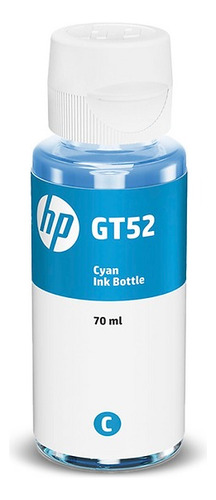 Botella De Tinta Hp Gt52 Cyan Original