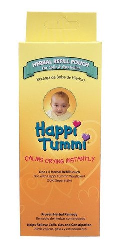 Paquete De Relleno Herbal Happi Tummi - Alivio Para Bebés Y