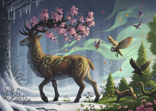 Puzzle Ciervo De Primavera 1000 Piezas- Ravensburger