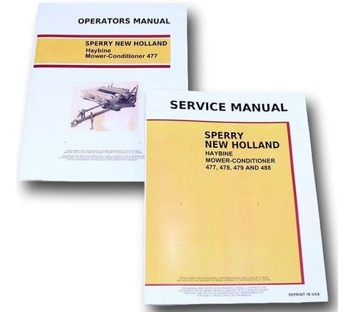 Establecer New Holland 477 Haybine Servicio Operador Manual