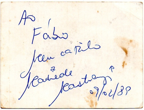 Autógrafo Matilde Mastrangi - Atriz (Usado)