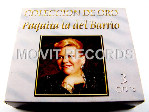 Paquita La Del Barrio Colección De Oro 3 Cd´s 2003 Seminuevo