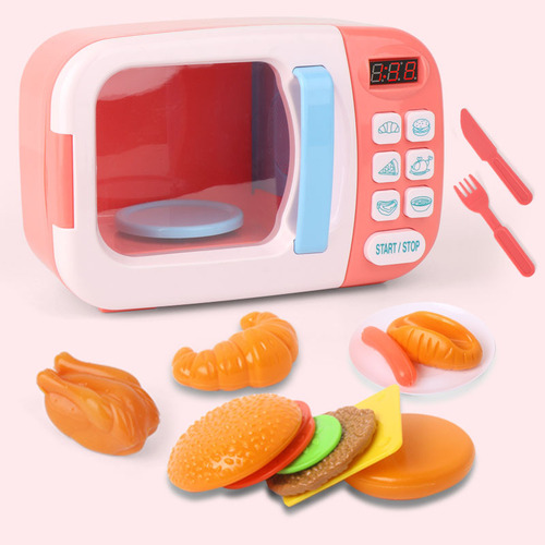 Juego De Microondas Pretend Play Para Niños, Horno Eléctrico