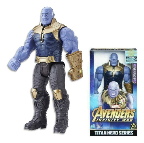 Boneco 30cm Articulado Com Som E Led Personagem:thanos