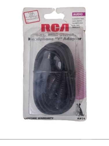 Cable Y Miniplug Marca Rca Ah26 Original 1.81 Metros