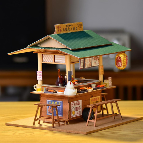 Kit De Casa De Muñecas En Miniatura, Tienda Japonesa, Casa