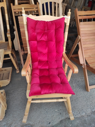 Imagen 7 de 7 de Silla Mecedora De Madera Terraza Jardin Playa
