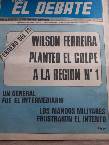 Nuevo El Debate- Diario Principista Del Partido Nacional