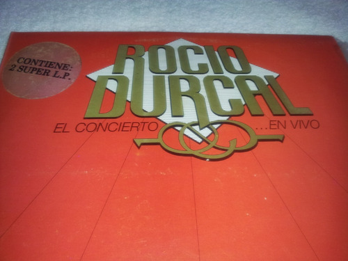 Disco 12'' Doble En Vivo Rocio Durcal - En Concierto (1992)