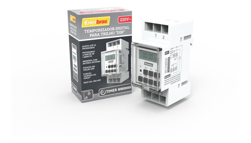 Temporizador Digital Para Trilho Din 220v