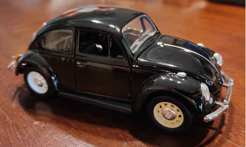 Auto Volkswagen Beatle Escarabajo Negro Ss Model Escala 1/32