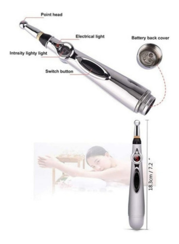 Pluma Masajeadora Electro Estimulacion Fascial Acupuntura