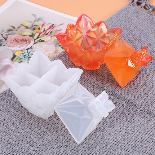 Molde De Silicona Caja De Almacenamiento De Joyería Diy