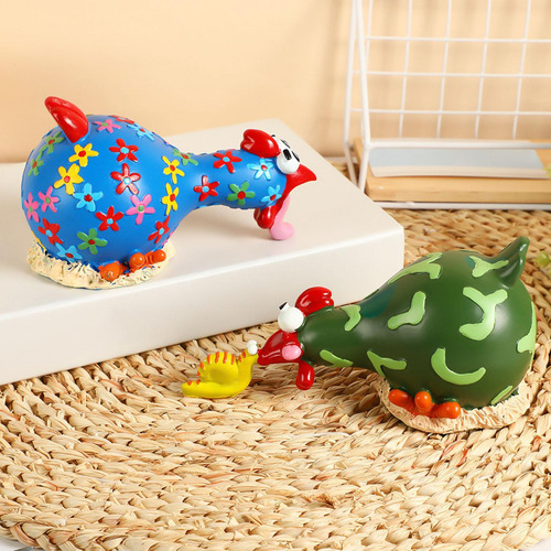Figuras De Pollo Estatua De Pollo Linda Resina, Verde
