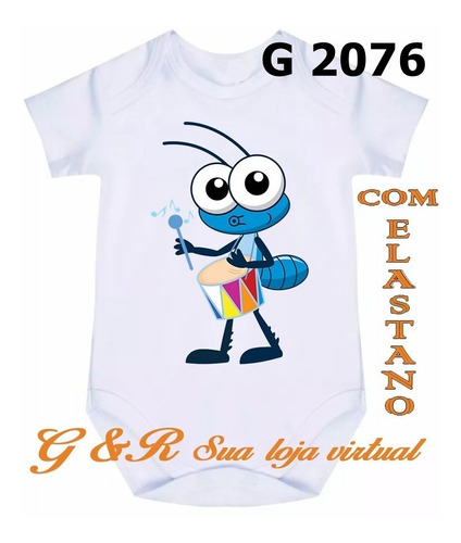 Roupa De Bebê Body  Animaizinhos  Formiguinha  Ref G 2076